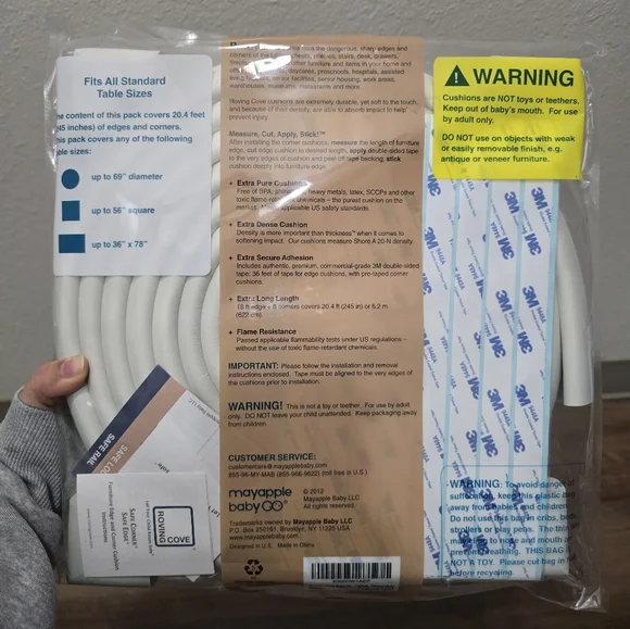 ​Roving Cove Safe Edge Furniture & Corner Cushions - Jumbo Pack 18ft + 8 Corners - Picture 2 of 6